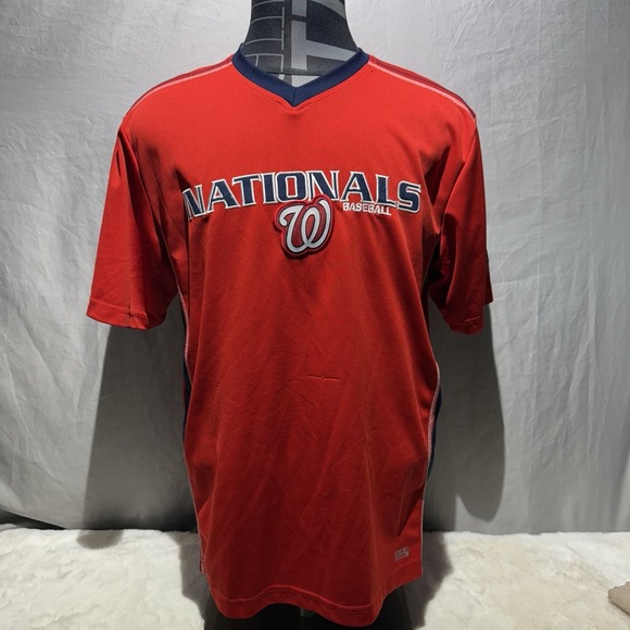 Majestic Other - Washington Nationals MLB Mens Cool Base Performance V Neck Jersey Size XL
